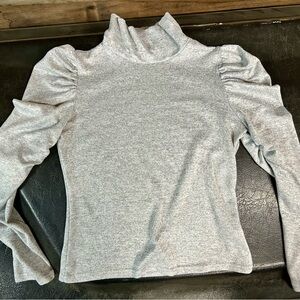 SHEIN Gray Knit Turtle neck top fits like medium